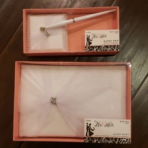 Guest book and pen matching